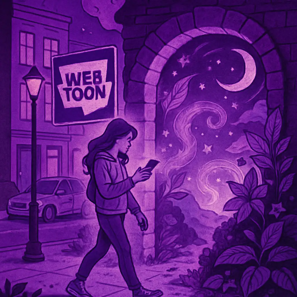 Webtoon Digital Bertema Fantasi Modern yang Menggabungkan Dunia Nyata dan Magis